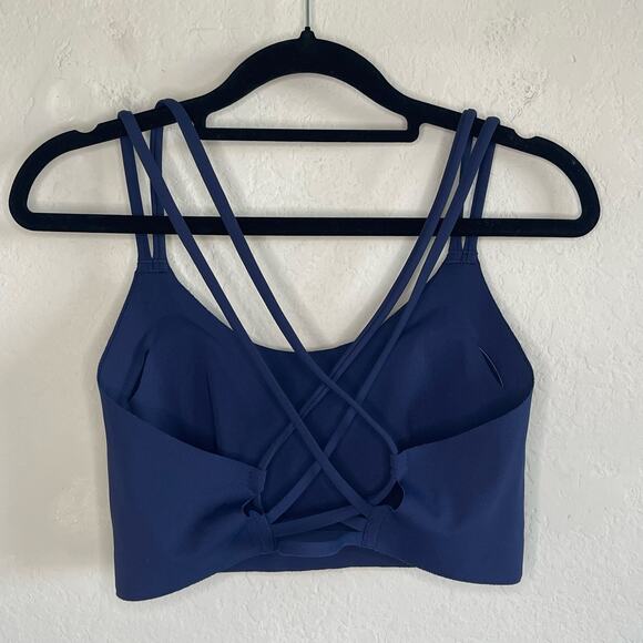 Aerie Offline Goals Sports Bra Blue - Size L - Picture 2 of 4